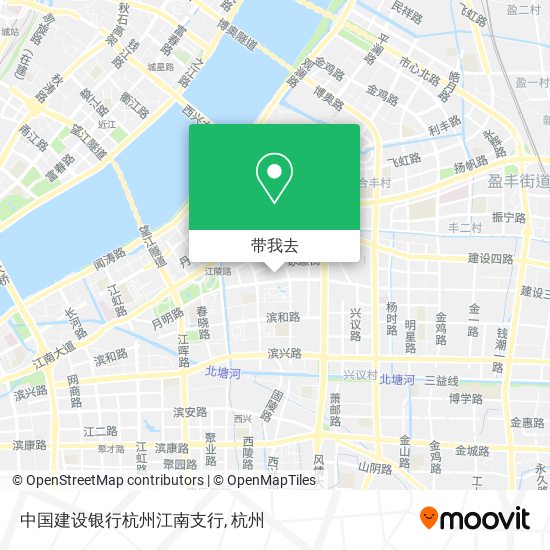 中国建设银行杭州江南支行地图