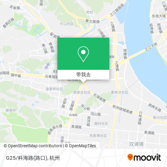 G25/科海路(路口)地图