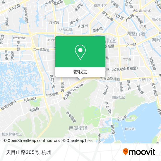 天目山路305号地图