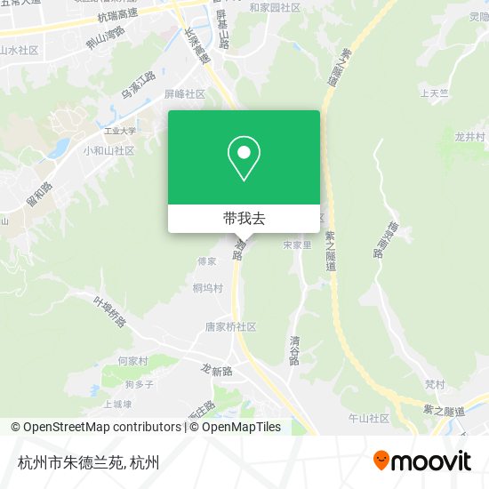 杭州市朱德兰苑地图