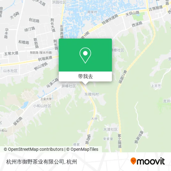 杭州市御野茶业有限公司地图