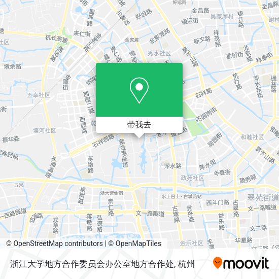 浙江大学地方合作委员会办公室地方合作处地图