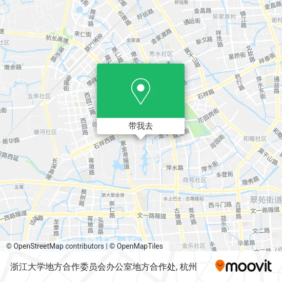 浙江大学地方合作委员会办公室地方合作处地图