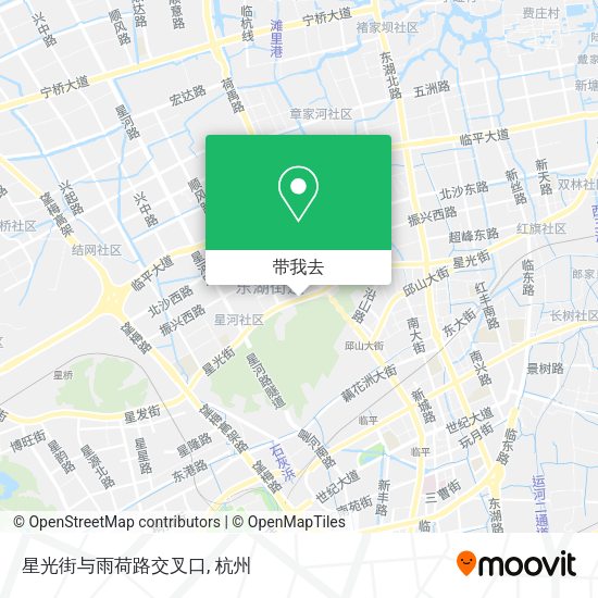 星光街与雨荷路交叉口地图