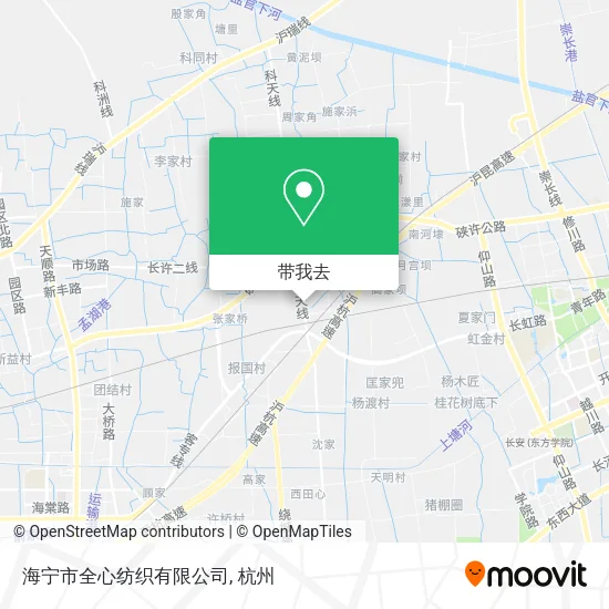 海宁市全心纺织有限公司地图