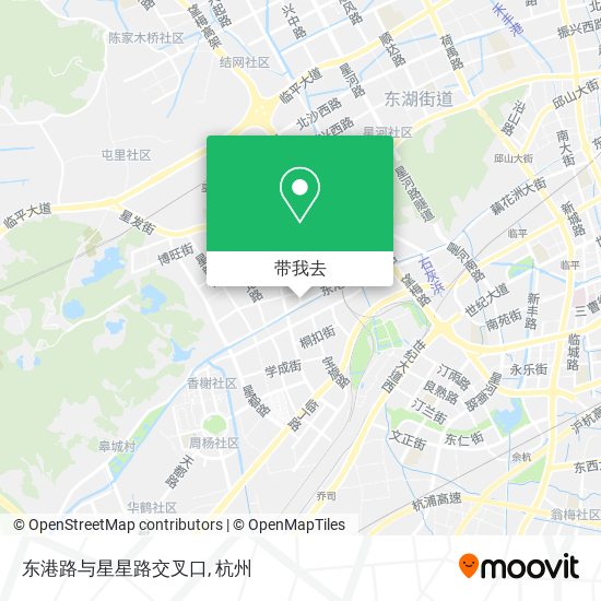 东港路与星星路交叉口地图