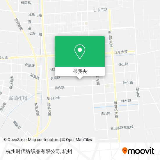 杭州时代纺织品有限公司地图