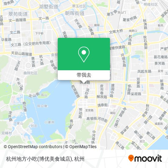 杭州地方小吃(博优美食城店)地图