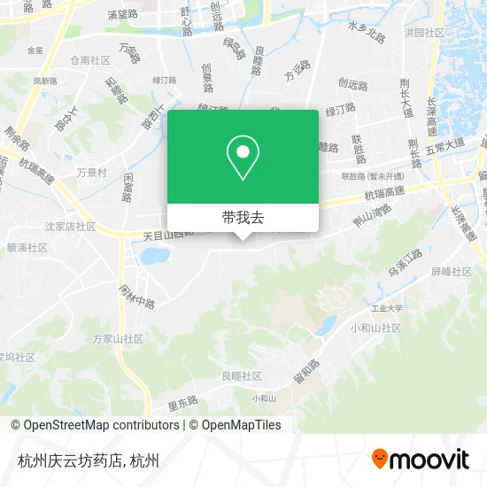 杭州庆云坊药店地图