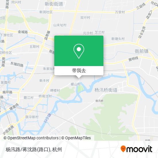 杨汛路/蒋沈路(路口)地图