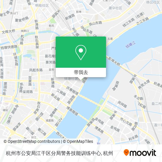杭州市公安局江干区分局警务技能训练中心地图