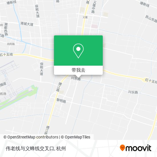 伟老线与义蜂线交叉口地图