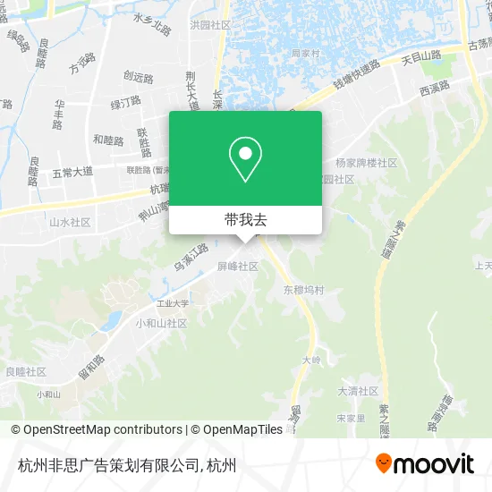 杭州非思广告策划有限公司地图