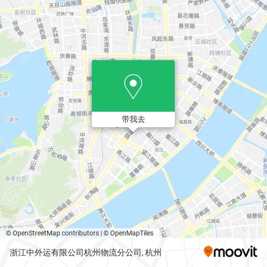 浙江中外运有限公司杭州物流分公司地图