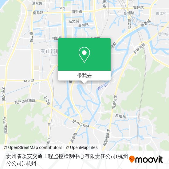 贵州省质安交通工程监控检测中心有限责任公司(杭州分公司)地图