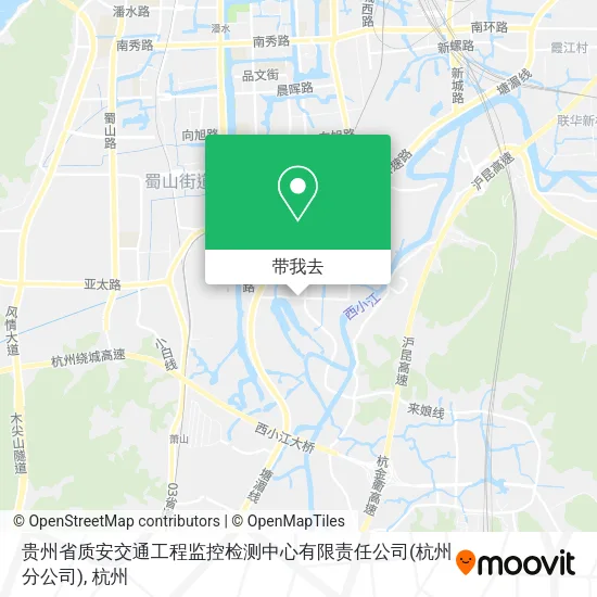 贵州省质安交通工程监控检测中心有限责任公司(杭州分公司)地图