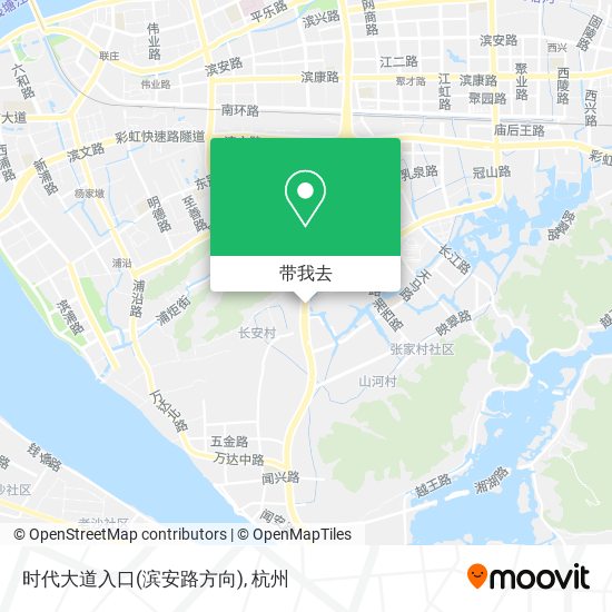 时代大道入口(滨安路方向)地图