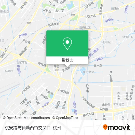 桃安路与仙塘西街交叉口地图