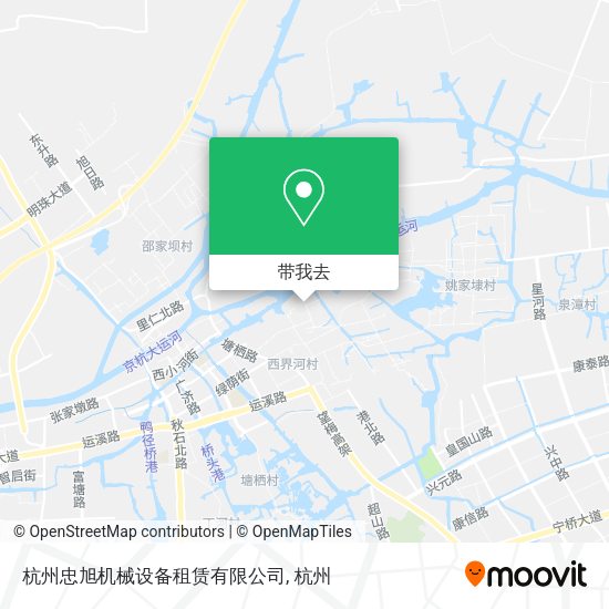 杭州忠旭机械设备租赁有限公司地图