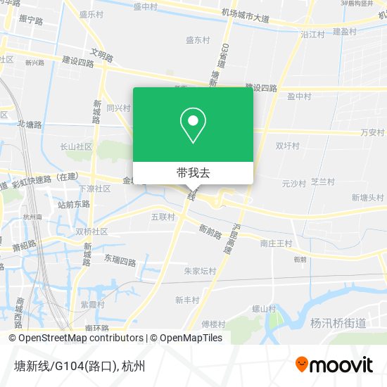 塘新线/G104(路口)地图