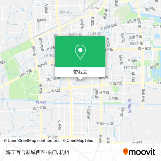 海宁百合新城西区-东门地图