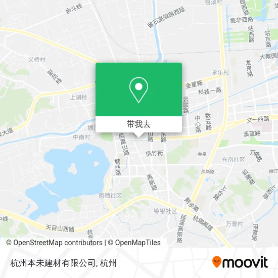 杭州本未建材有限公司地图