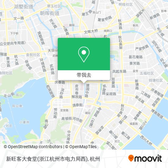 新旺客大食堂(浙江杭州市电力局西)地图