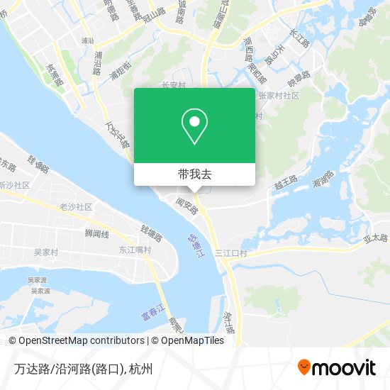 万达路/沿河路(路口)地图