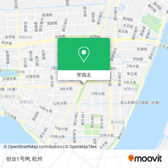 创业1号闸地图