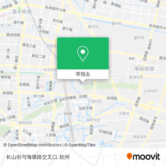 长山街与海塘路交叉口地图