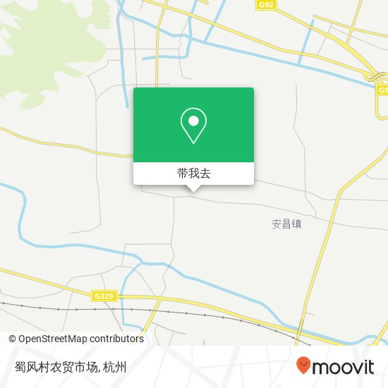 蜀风村农贸市场地图