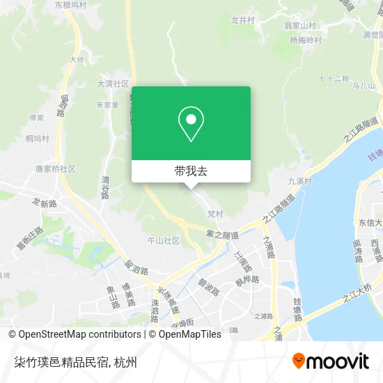 柒竹璞邑精品民宿地图