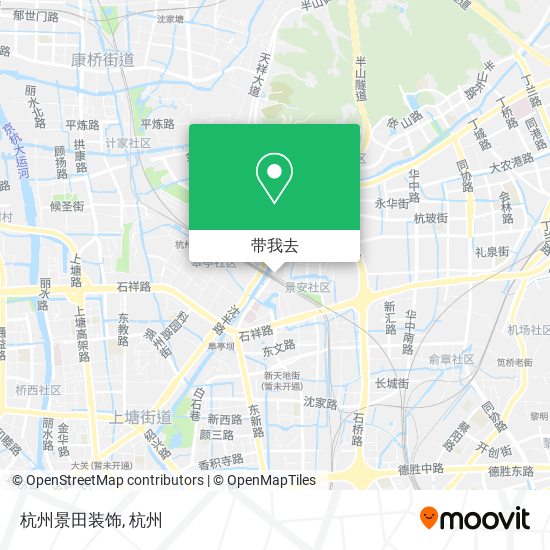 杭州景田装饰地图