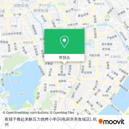 夜猫子撸起来解压力烧烤小串(闪电厨房美食城店)地图