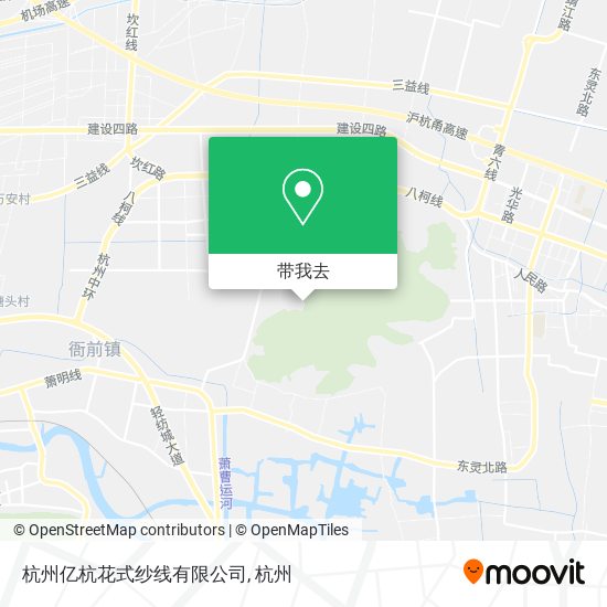 杭州亿杭花式纱线有限公司地图