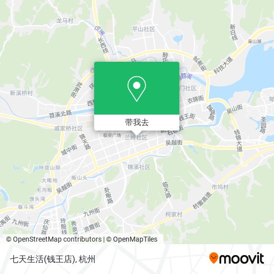 七天生活(钱王店)地图
