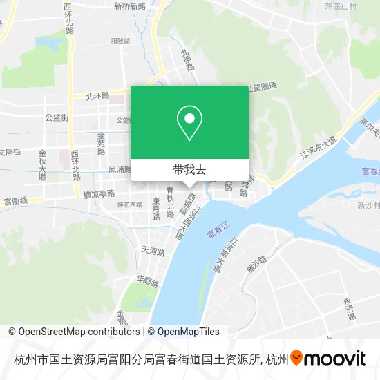 杭州市国土资源局富阳分局富春街道国土资源所地图