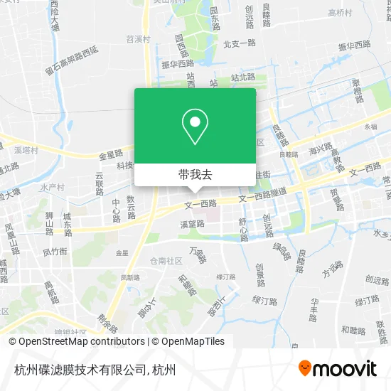 杭州碟滤膜技术有限公司地图