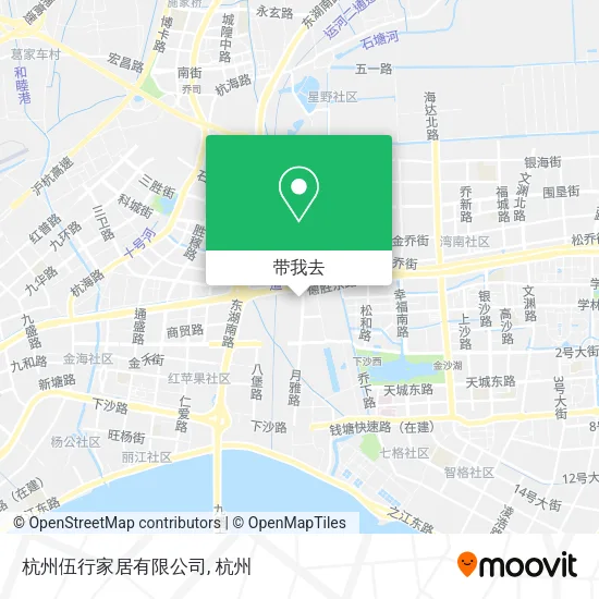 杭州伍行家居有限公司地图