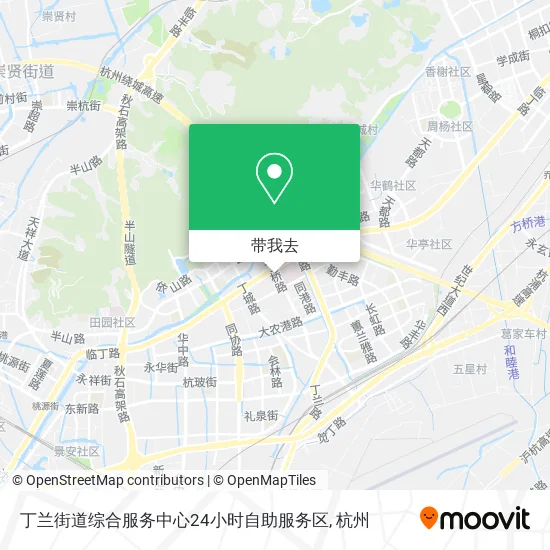 丁兰街道综合服务中心24小时自助服务区地图