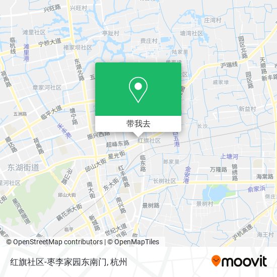 红旗社区-枣李家园东南门地图