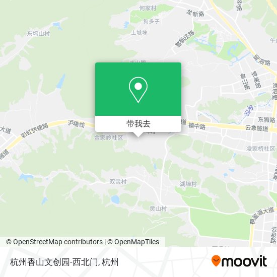 杭州香山文创园-西北门地图
