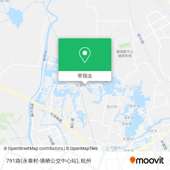 791路(永泰村-塘栖公交中心站)地图