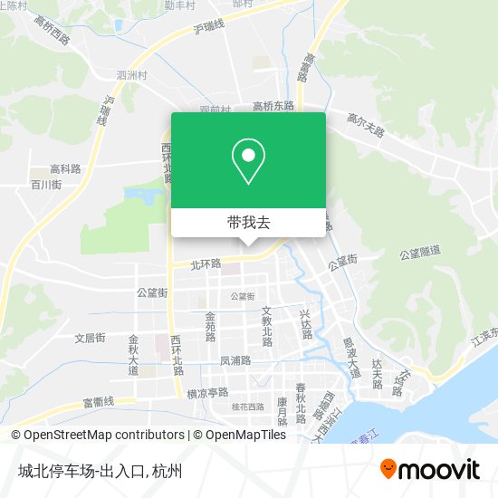 城北停车场-出入口地图