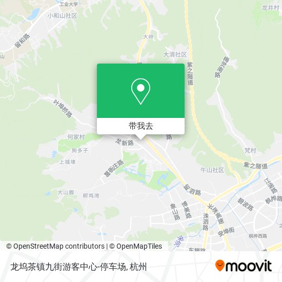 龙坞茶镇九街游客中心-停车场地图