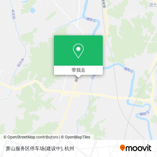 萧山服务区停车场(建设中)地图