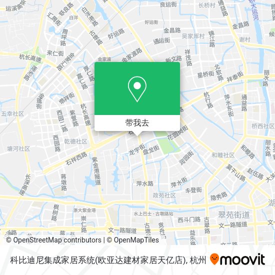 科比迪尼集成家居系统(欧亚达建材家居天亿店)地图