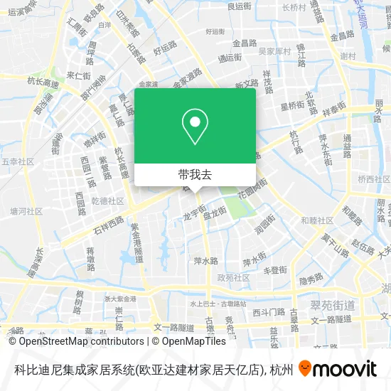科比迪尼集成家居系统(欧亚达建材家居天亿店)地图