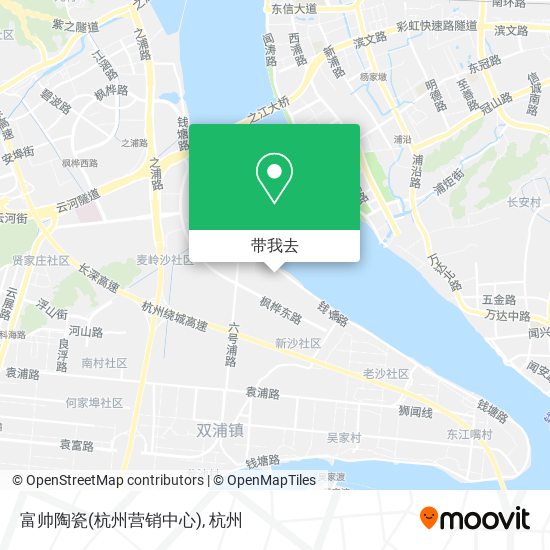 富帅陶瓷(杭州营销中心)地图