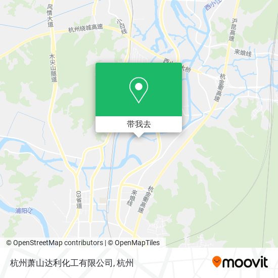 杭州萧山达利化工有限公司地图